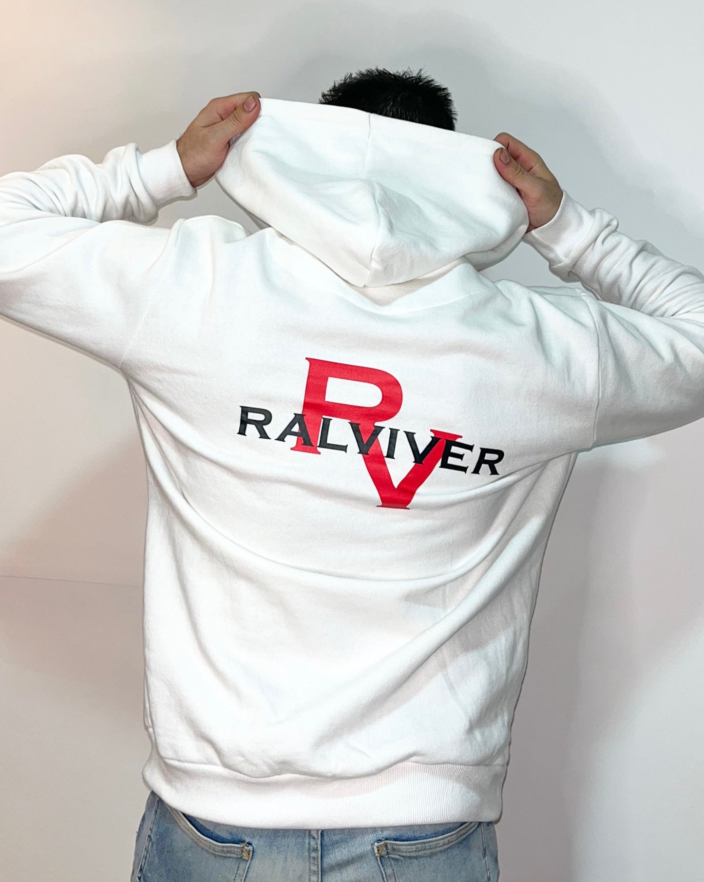 SUDADERA CON CAPUCHA - Blanco