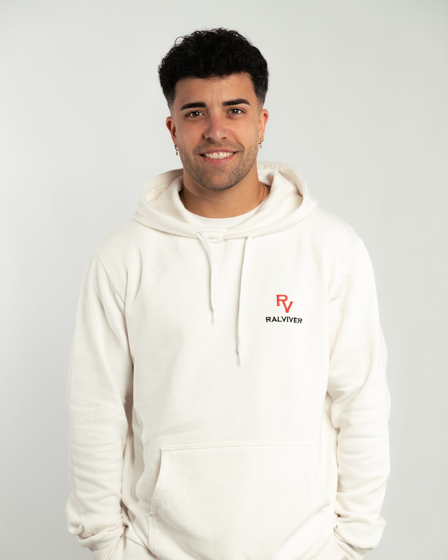 SUDADERA CON CAPUCHA - Blanco