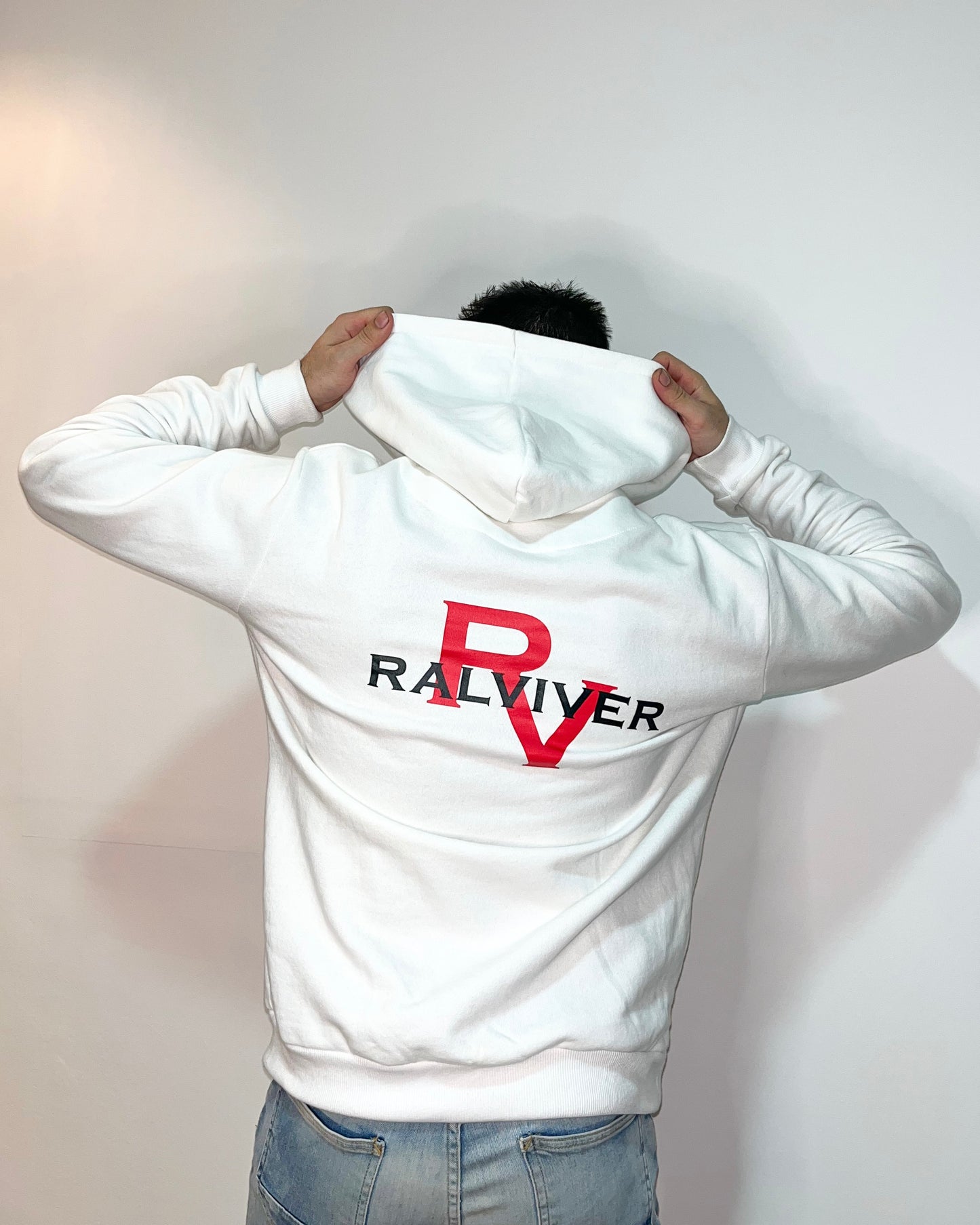 SUDADERA CON CAPUCHA - Blanco