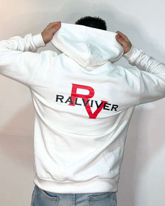 SUDADERA CON CAPUCHA                                 - Blanco
