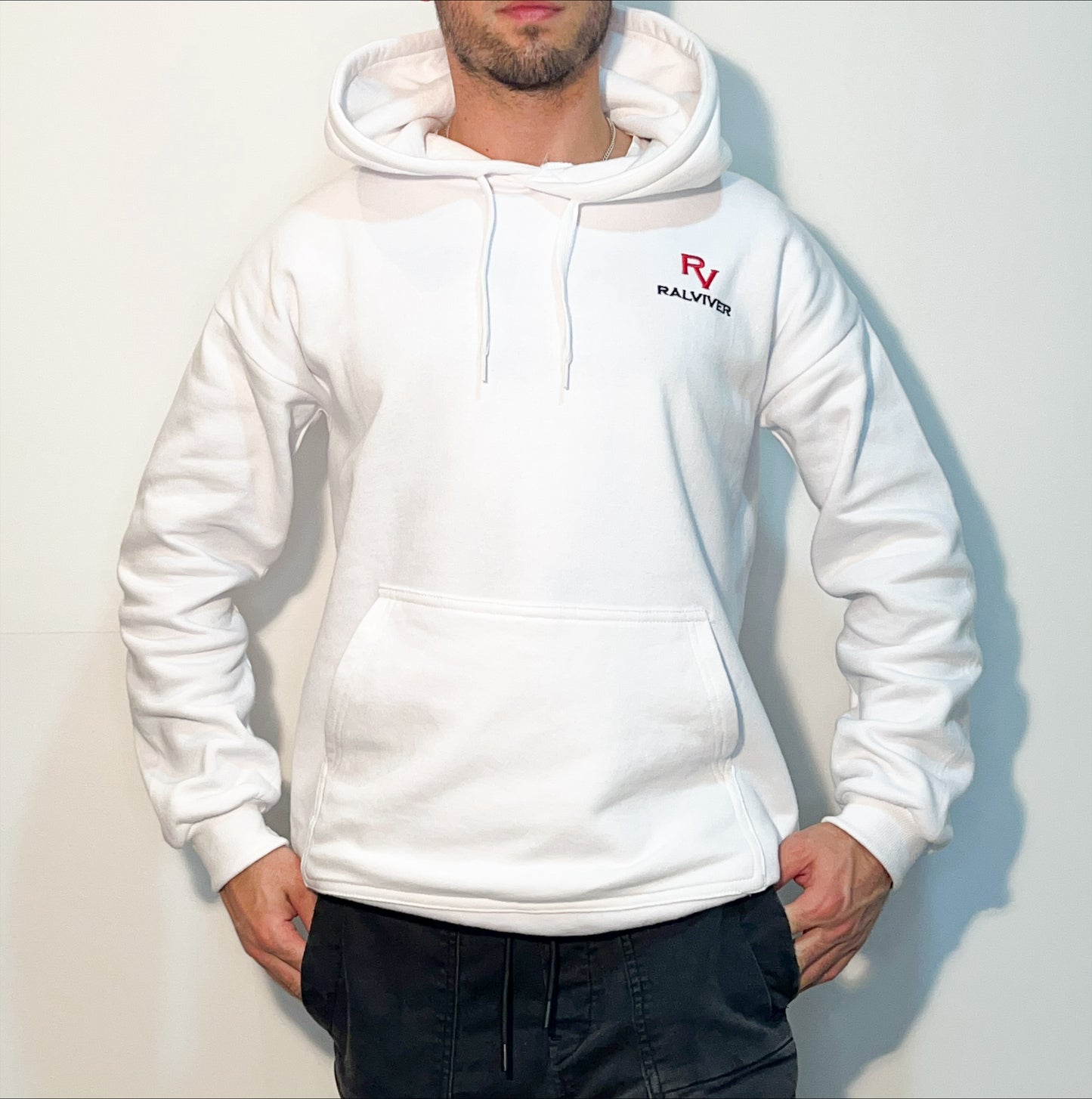 SUDADERA CON CAPUCHA                                 - Blanco